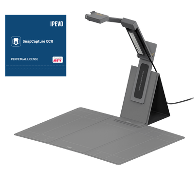IPEVO DO-CAM-S Dokument Scanner (Gray) [Global] DO-CAM(Grey) + Scanner Pad + OCR