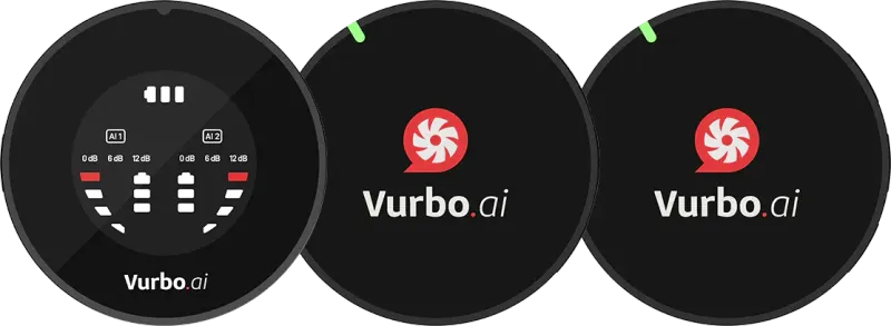 IPEVO Vurbo AI WIRELESS MIC DUO + Vurbo.ai Adv-10 Std.