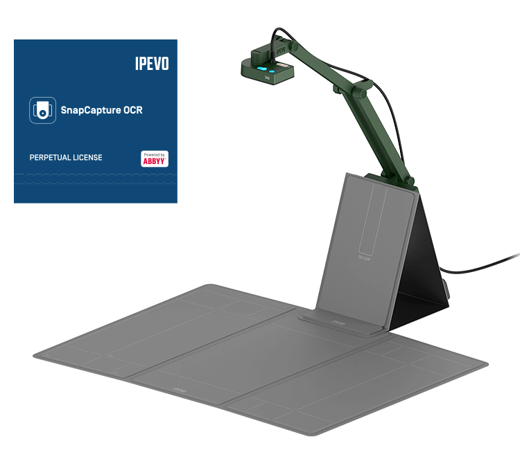 IPEVO V4K-S Dokument Scanner [Global] V4K + Scanner Pad + OCR
