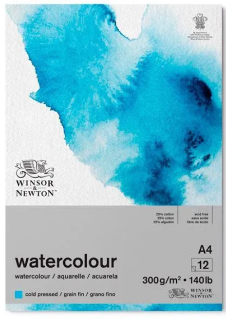 Block Acuarela Winsor &amp; Newton 300g. Q125.00