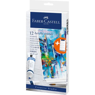 SET de Pinturas Acrílicas Faber Castell. Q110.00