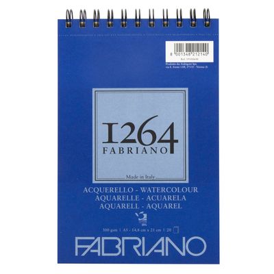 Block A5 Hojas color Negro-Fabriano