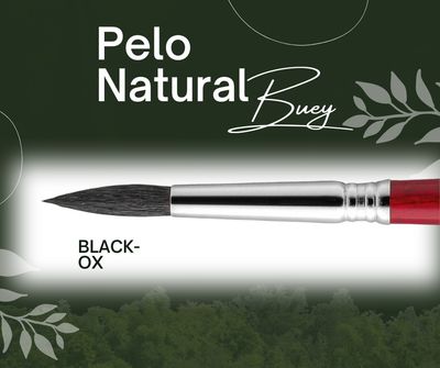 Pincel de Pelo natural de Buey- BLACK