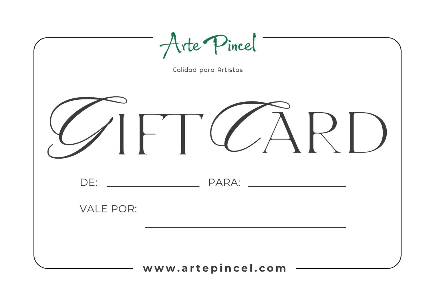 Tarjeta regalo