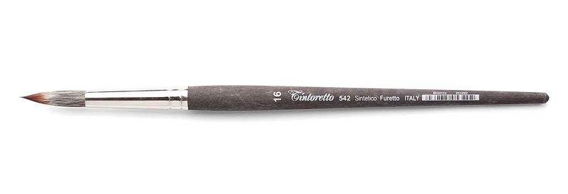 Pincel Redondo EXTRA Largo/ Fibra HURON - Acuarela