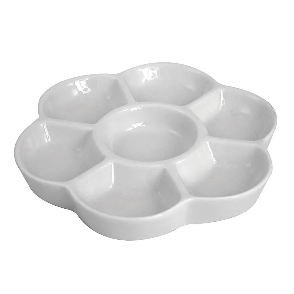 GODETE DE CERAMICA EN FORMA DE FLOR