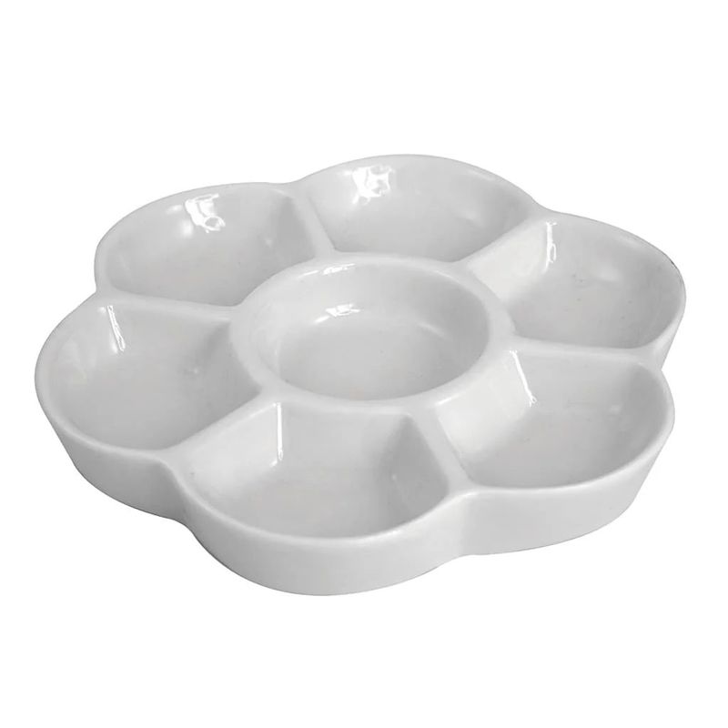 GODETE DE CERAMICA EN FORMA DE FLOR