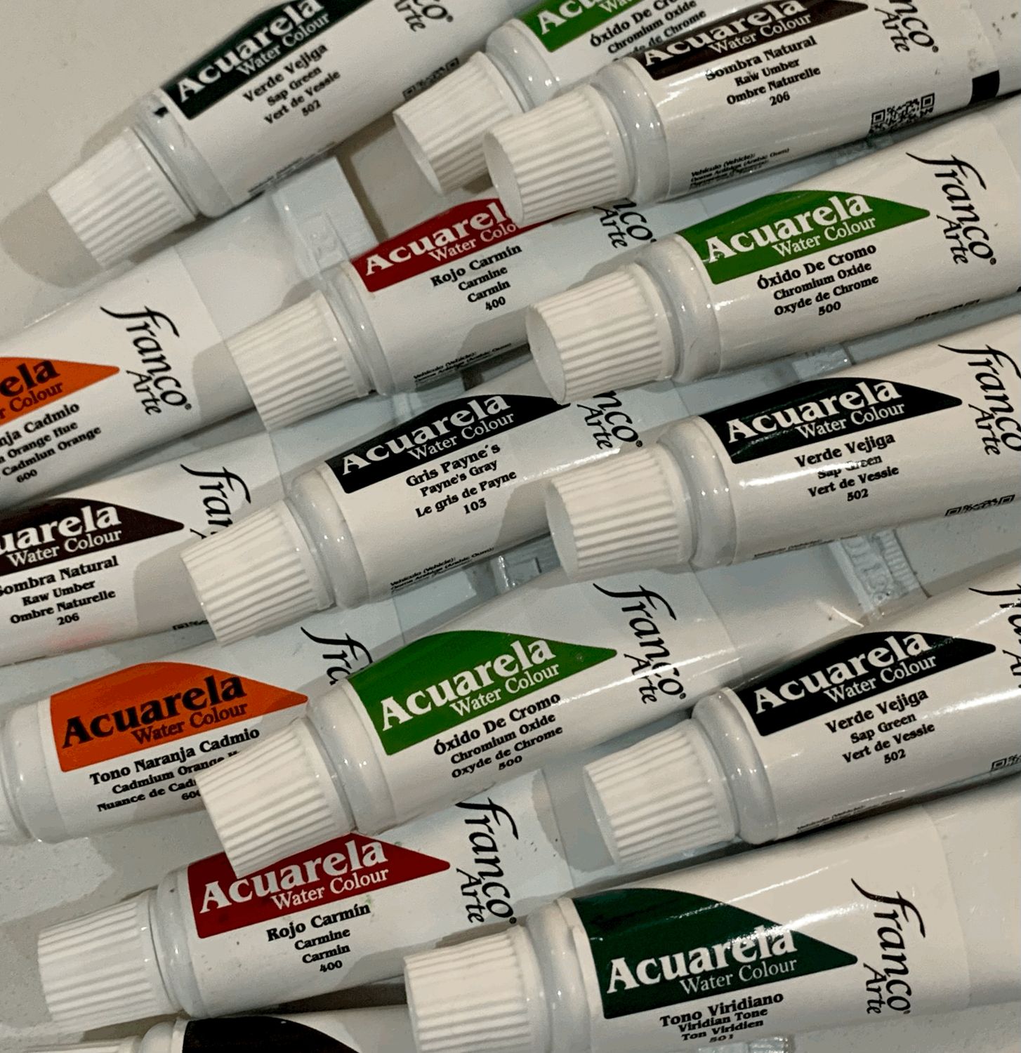 TUBO de Pintura Acuarela Franco Arte 15ml.    Q25.00