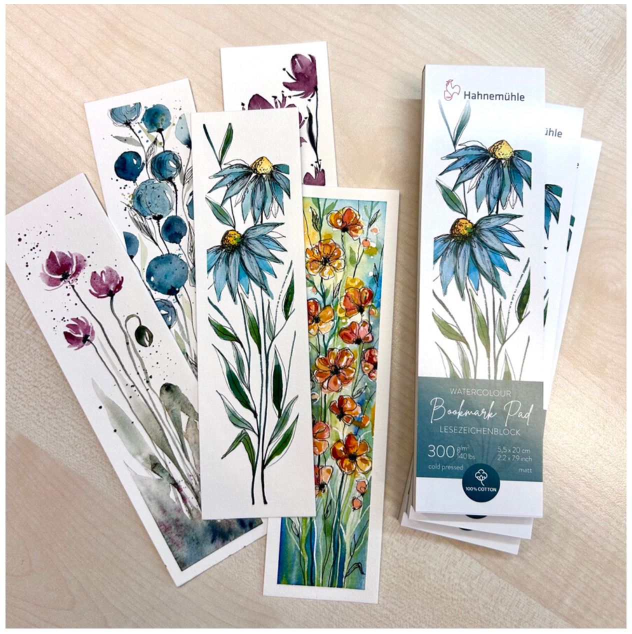 Block Hahnemühle Expression Bookmark Pad 100% algodón
