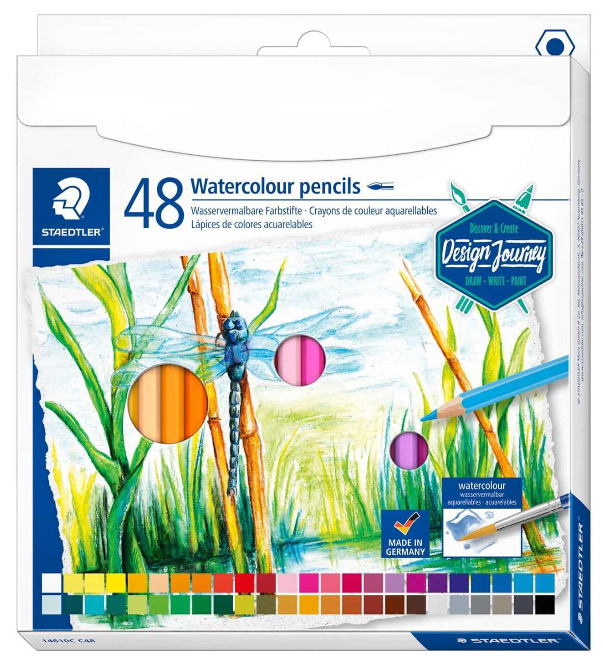 Crayones Acuarelables STAEDLER 48 unidades.