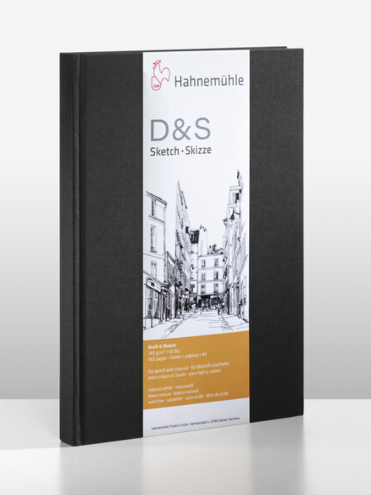 Cuaderno Hahnemühle D&amp;S Vertical A6 Negro 124 paginas