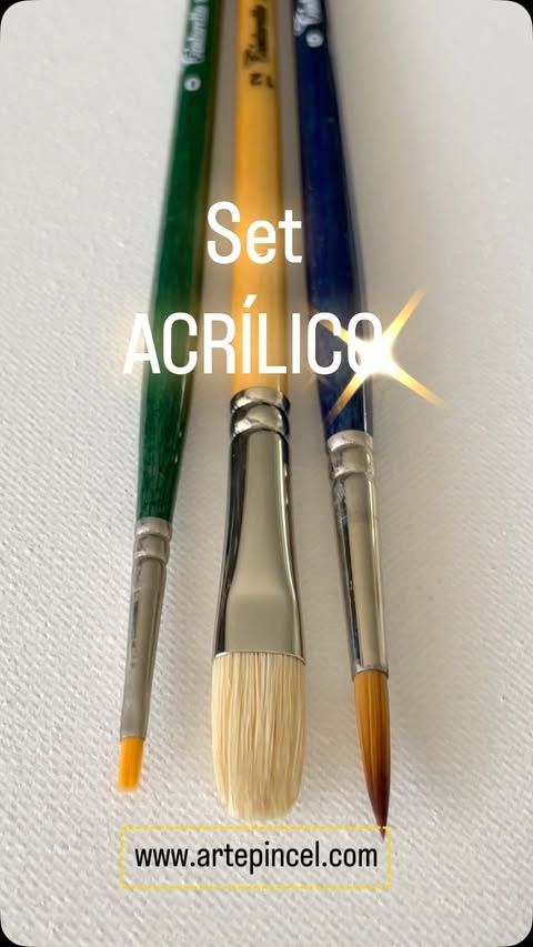 SET TRIPLO / OLEO Y ACRILICO