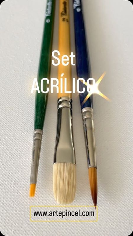 SET TRIPLO / OLEO Y ACRILICO