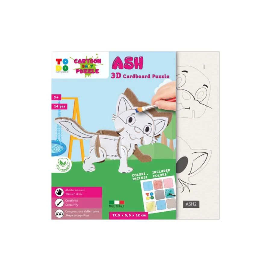 Rompecabezas 3D GATO ASH