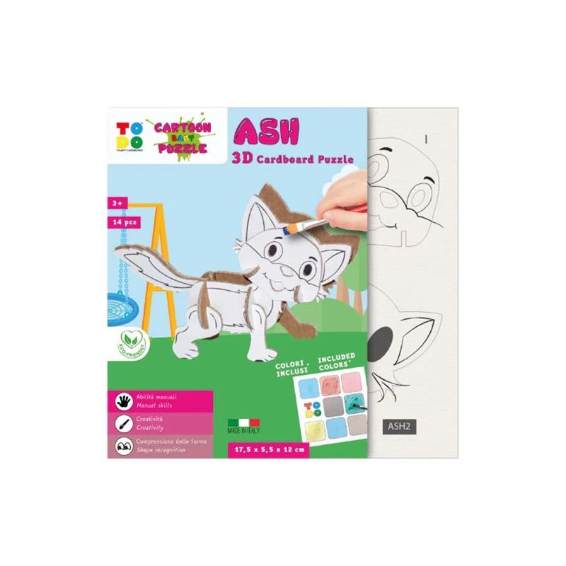 Rompecabezas 3D GATO ASH