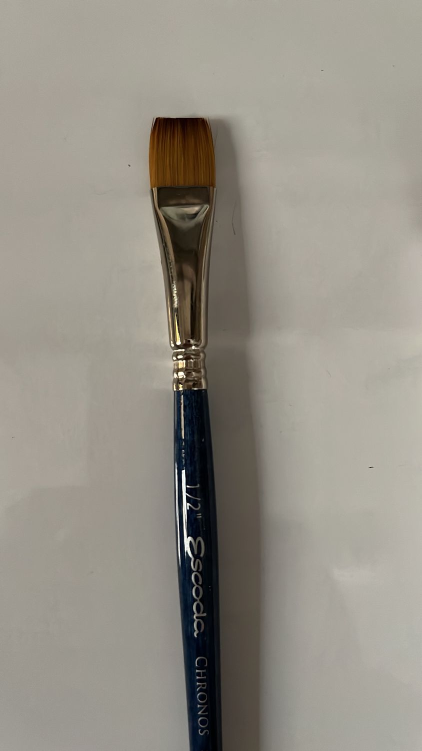 Pincel Plano 1/2&quot; Escoda Chronos