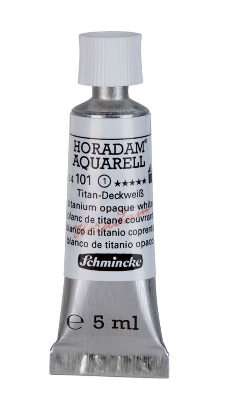 Acuarela Schmincke Horadam Tubo de 5ml  Titanium Opaque White