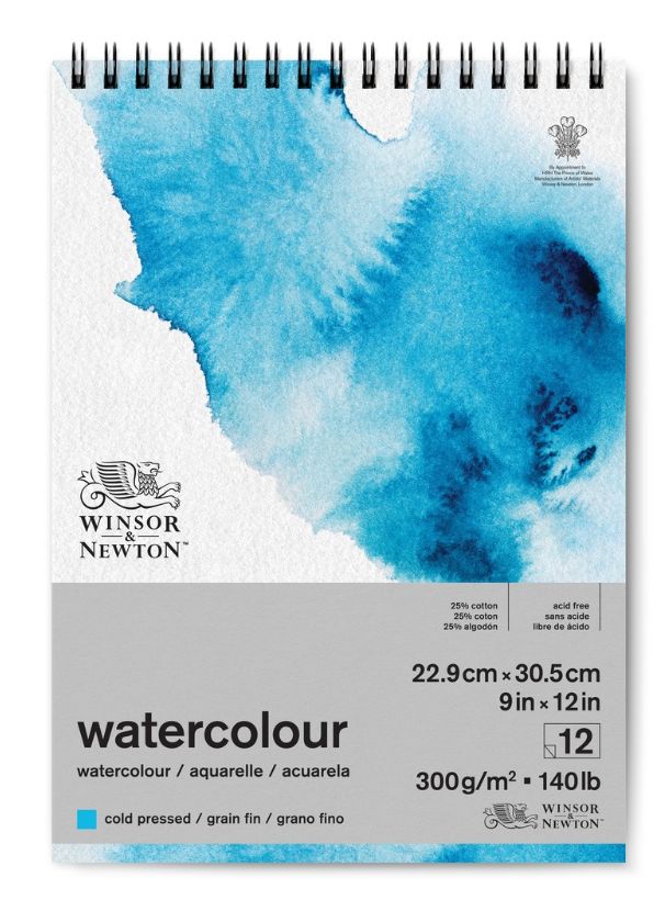 BLOCK ACUARELA  CP 140LB/300GRS 12H WINSOR &amp; NEWTON