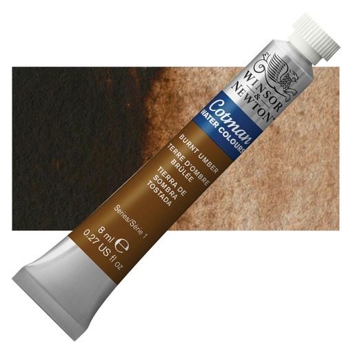 ACUARELA COTMAN 8ML BURNT UMBER - WINSOR &amp; NEWTON