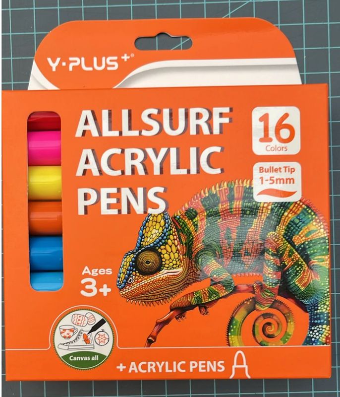 Marcadores Acrilicos para todas las Superficies 16 COLORES