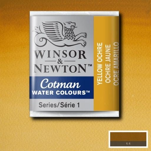 Acuarela en Pastilla Winsor &amp; Newton YELLOW OCHRE