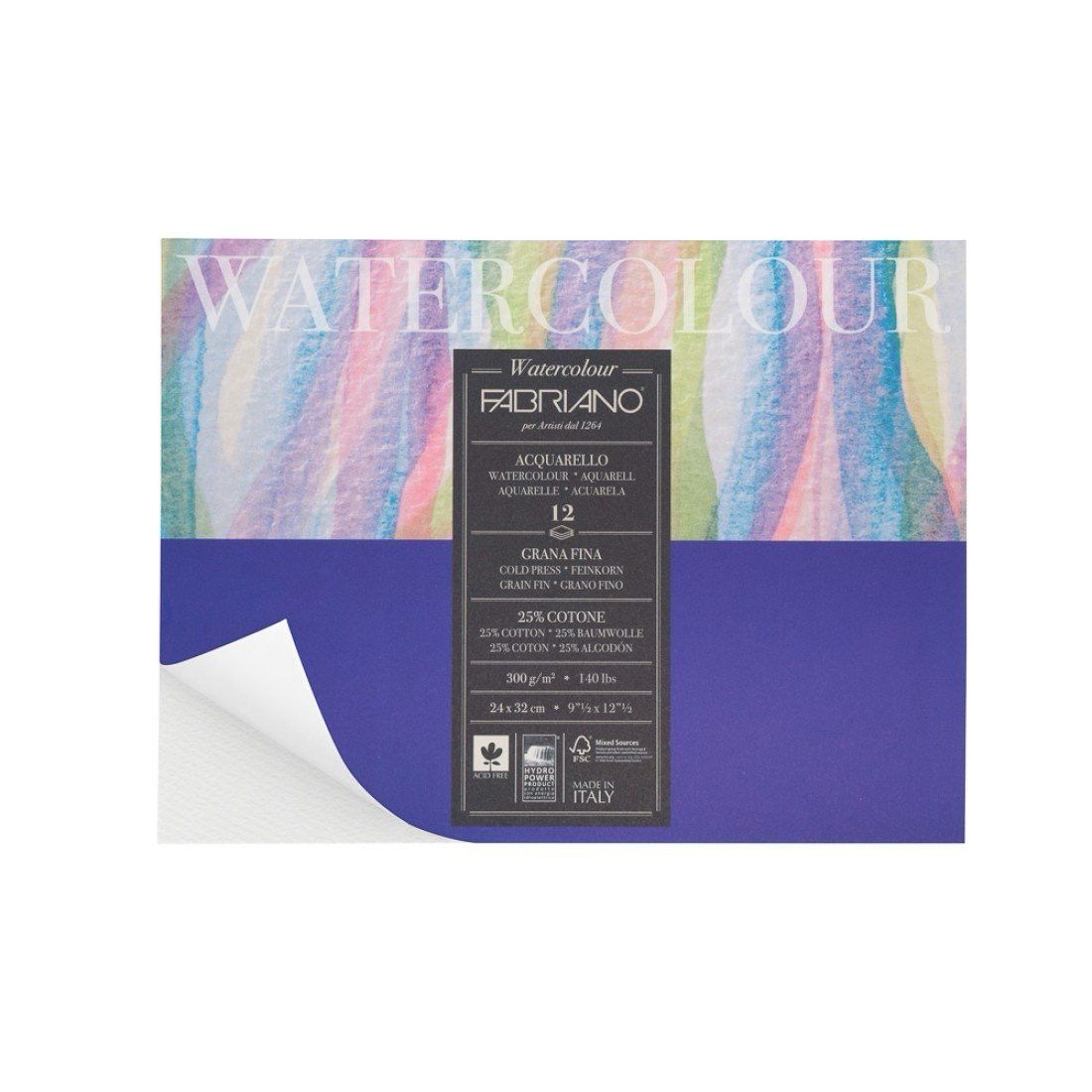 BLOCK para Acuarela Grano Fino  Fabriano