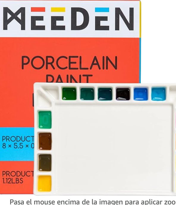 Paleta para mezclas  18 Pozos PORCELANA