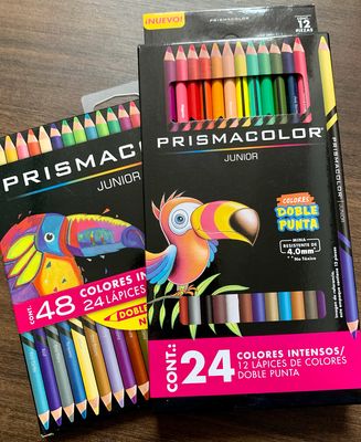 CRAYONES DE MADERA CON 2 PUNTAS Caja de 24