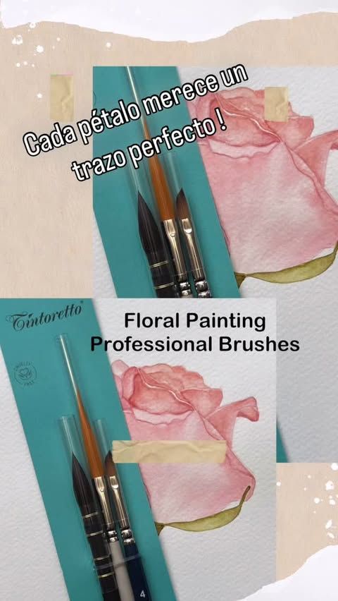 SET ACQUERELLO Profesional - Floral Painting- Tintoretto