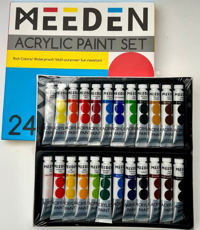 Pintura ACRILICA en tubo - MEEDEN