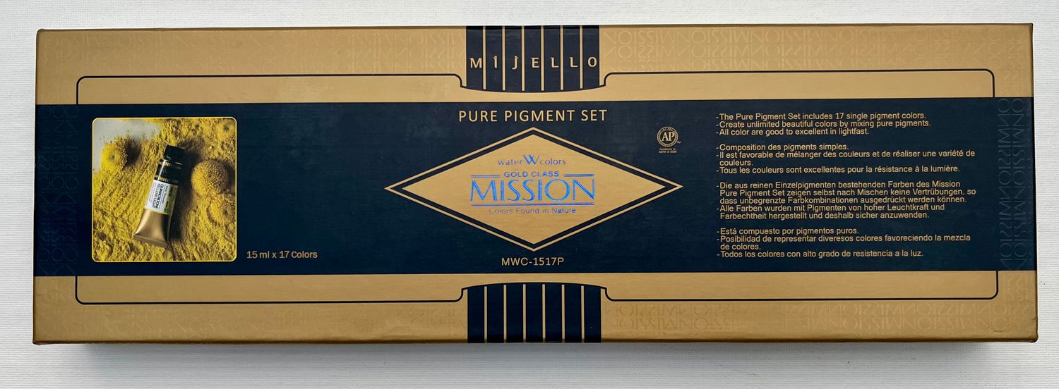SET de Acuarela Profesionales Gold Class MISSION - Mijello 17 tubos de 15ml