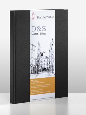 Cuaderno Hahnemühle D&amp;S Vertical A6 Negro 140g 80 Hojas