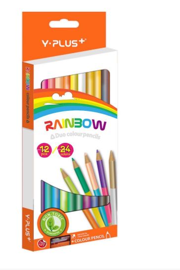 CRAYONES DE MADERA Y-PLUS - Bicolor