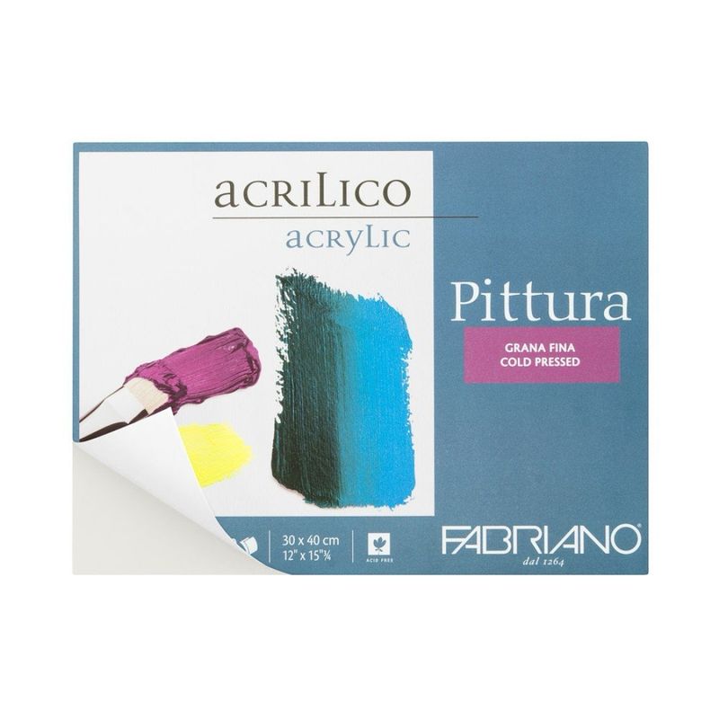 BLOCK para pintura ACRILICA de Grano FINO-Cold Pressed