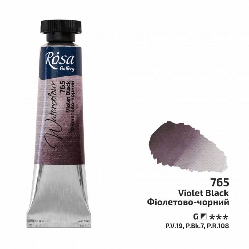 Acuarela Violet Black ROSA GALLERY