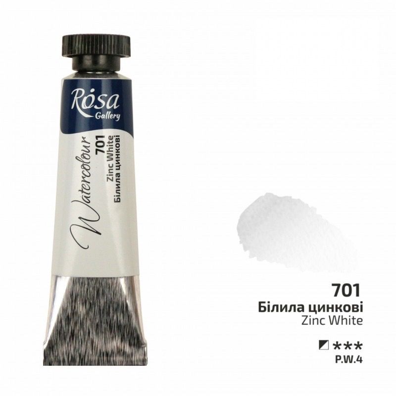 Acuarela Zinc White ROSA GALLERY tubo 10ml