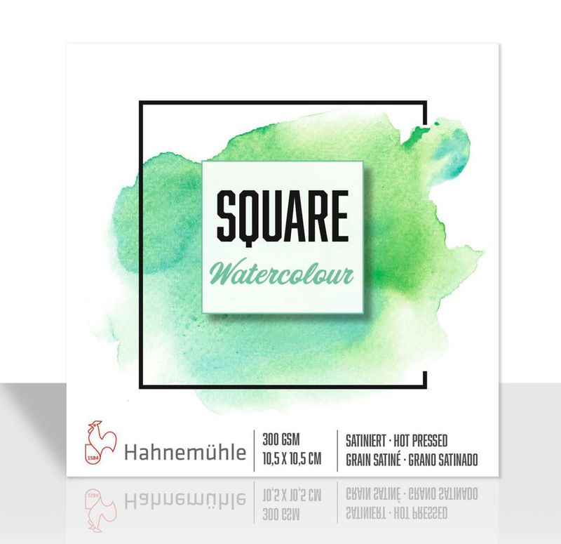 Block Hahnemuhle Square Watercolour, 300 gramos, grano satinado