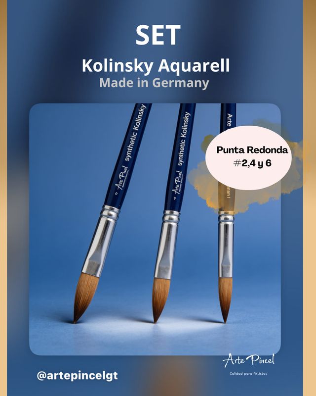 SET KOLINSKY AQUARELL Arte Pincel