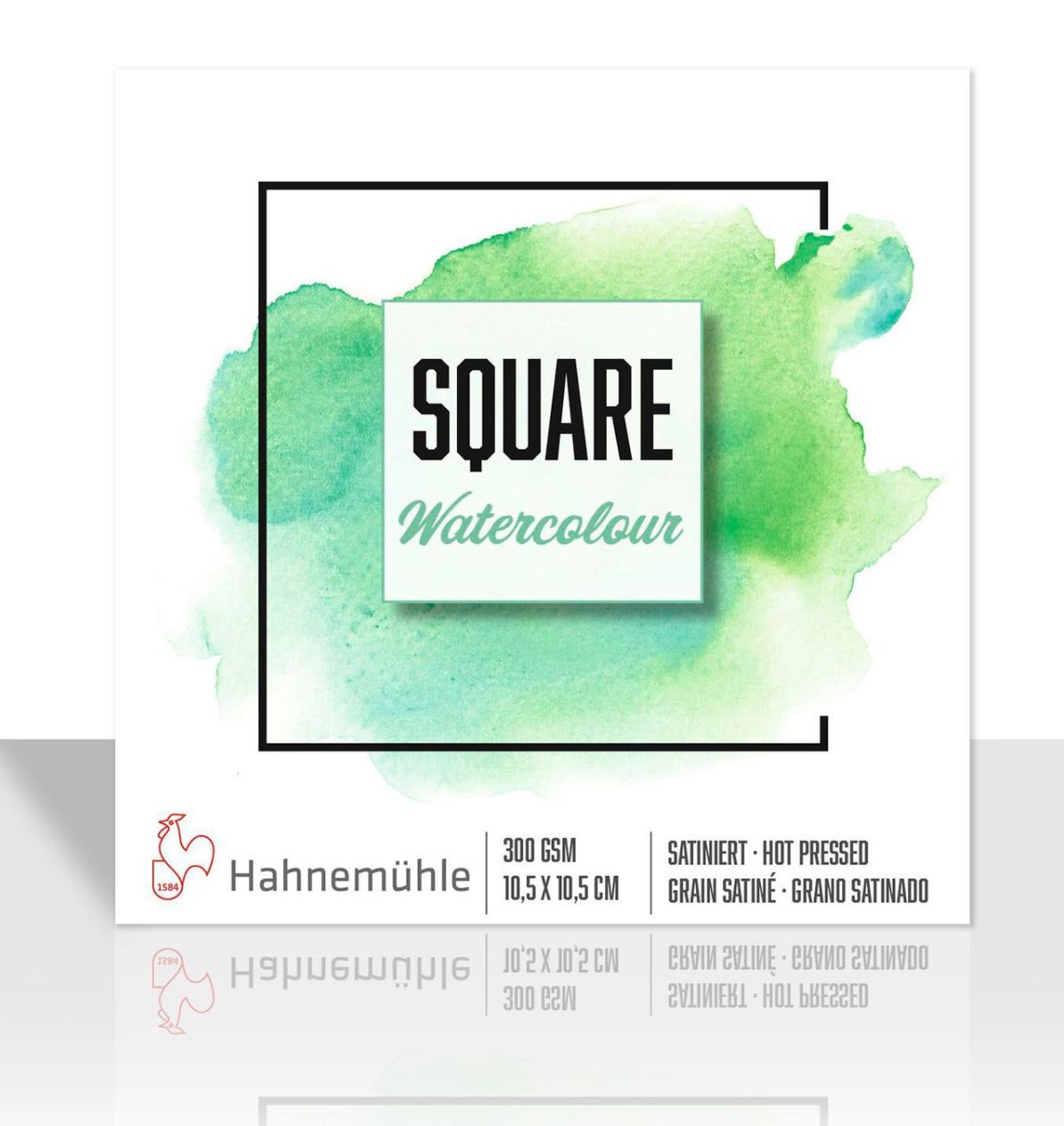 Block Hahnemuhle Square Watercolour, 300 gramos, grano satinado