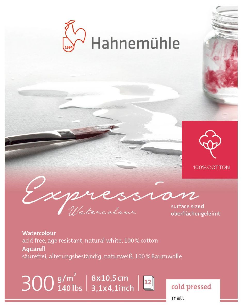 Block Hahnemuhle Expression 300 gr., 100% algodon