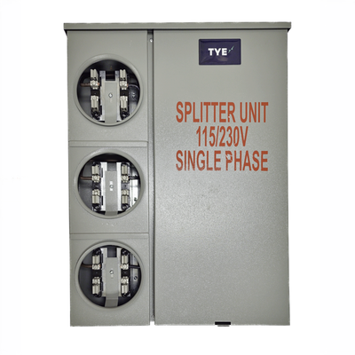 3x100 amp Meter Bank