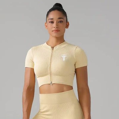 Set of fit cropped tee