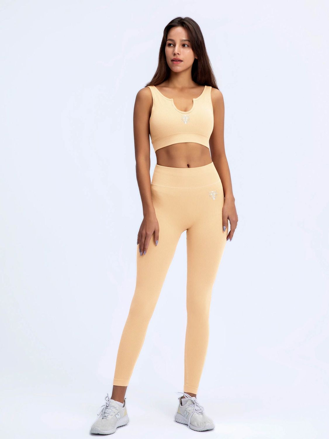 Sport bra yellow type U