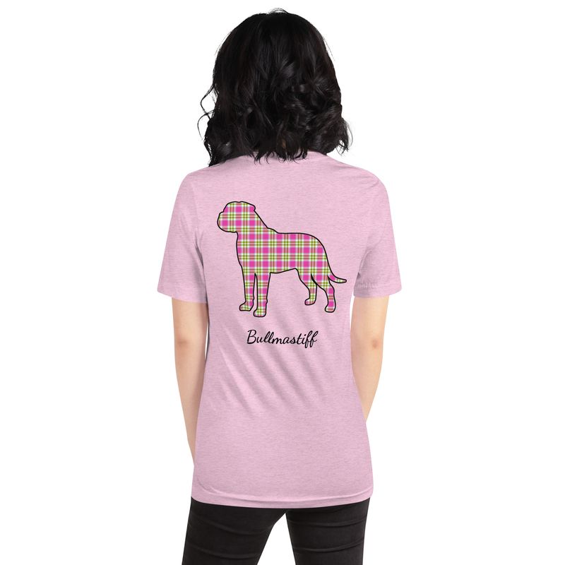Bullmastiff Mom Plaid T-Shirt