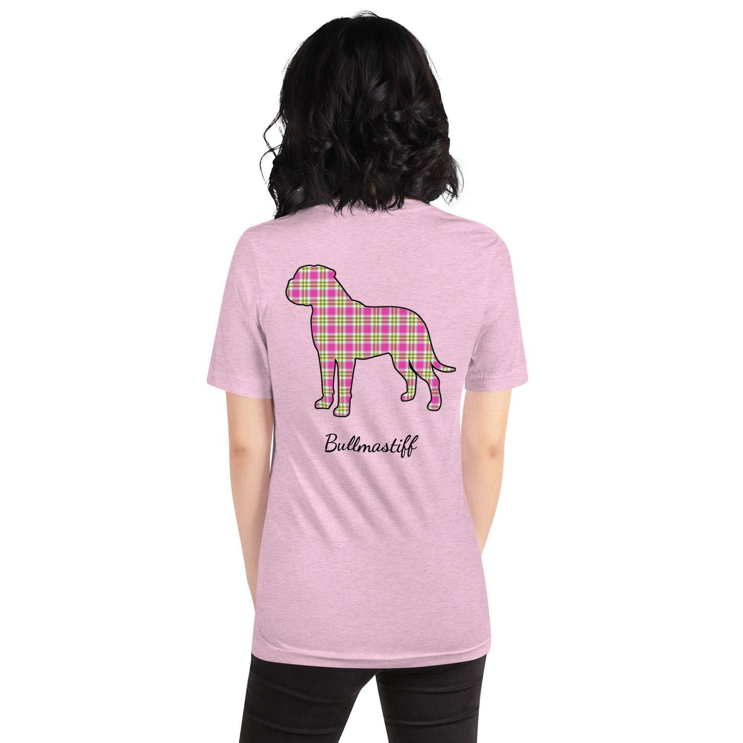 Bullmastiff Mom Plaid T-Shirt
