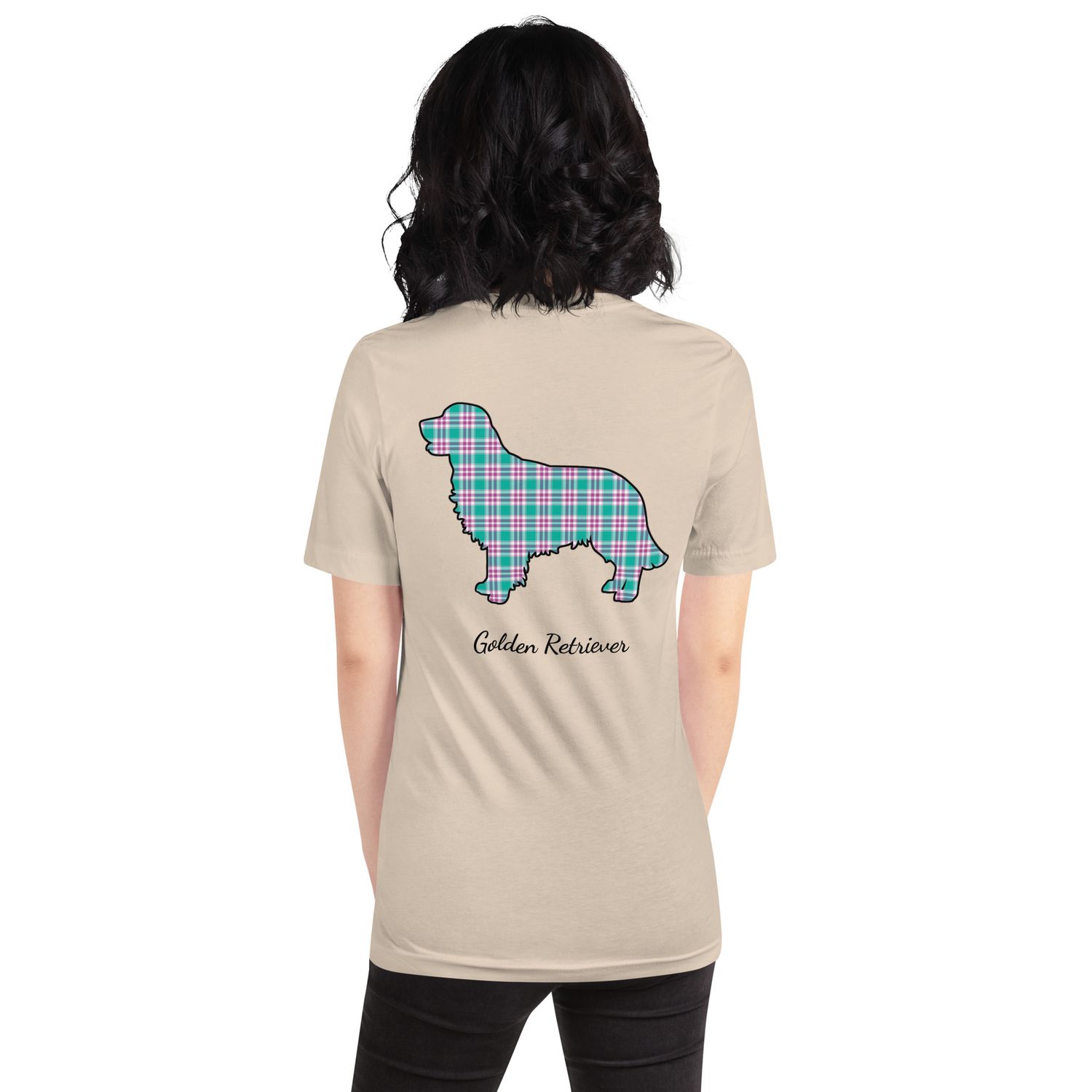 Retriever Mom Plaid Tshirt