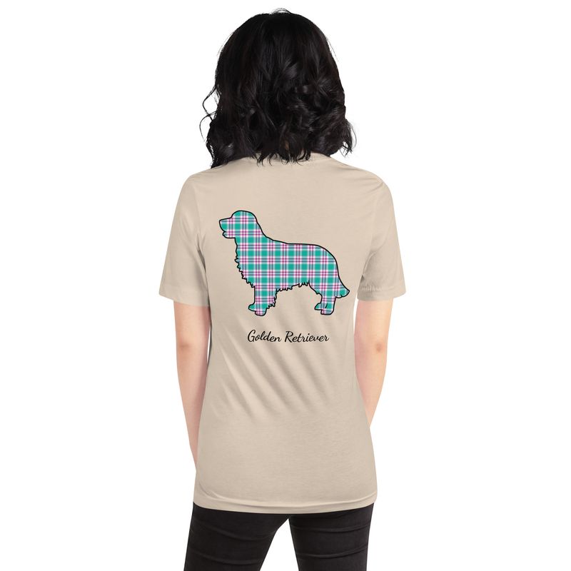 Retriever Mom Plaid Tshirt