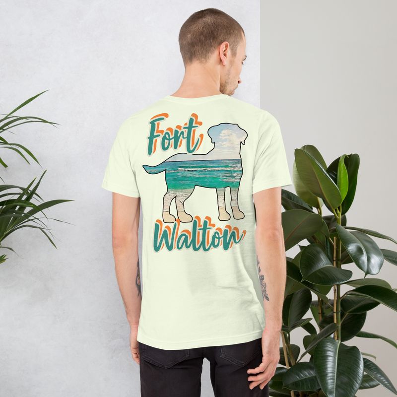 Fort Walton Distressed-Look Unisex T