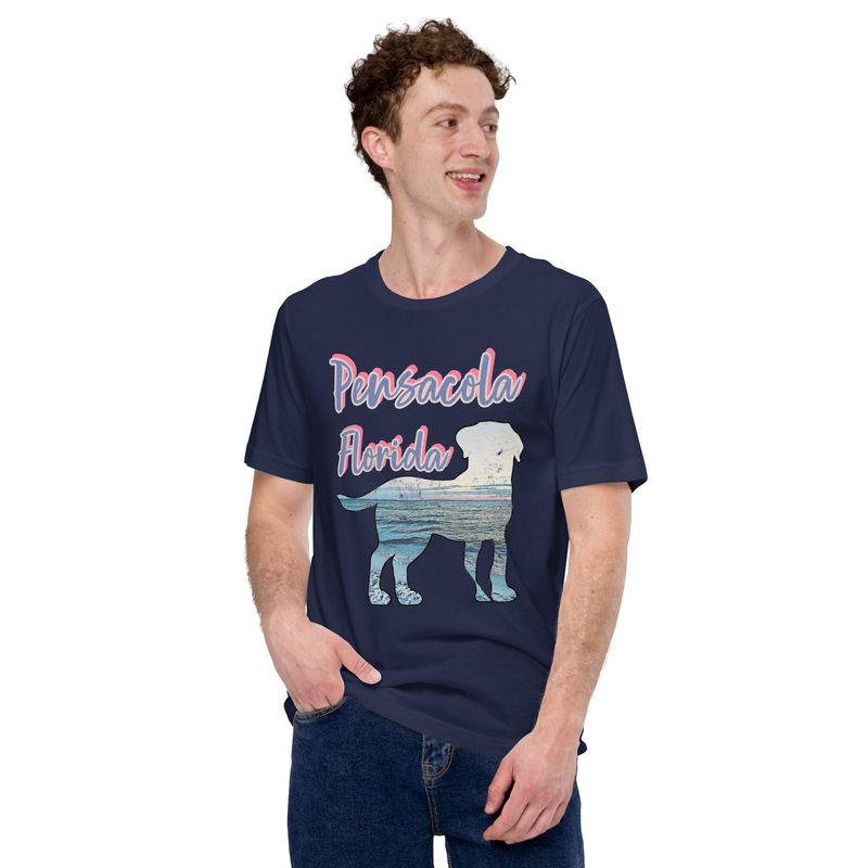 Pensacola Distressed-Look (front only) Unisex TShirt