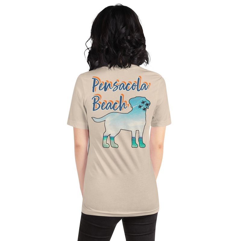 Pensacola Beach Distressed-Look Unisex TShirt